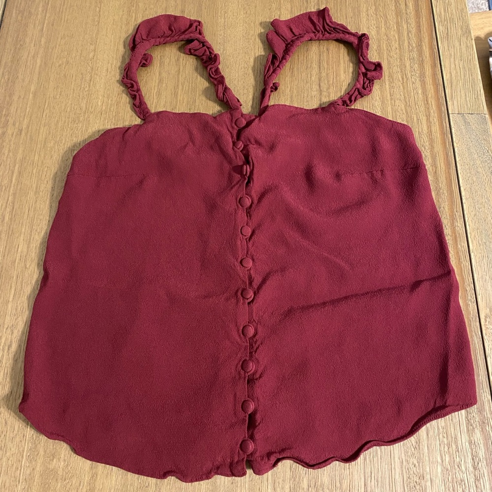 Madewell Ruffle-Strap Cami Top